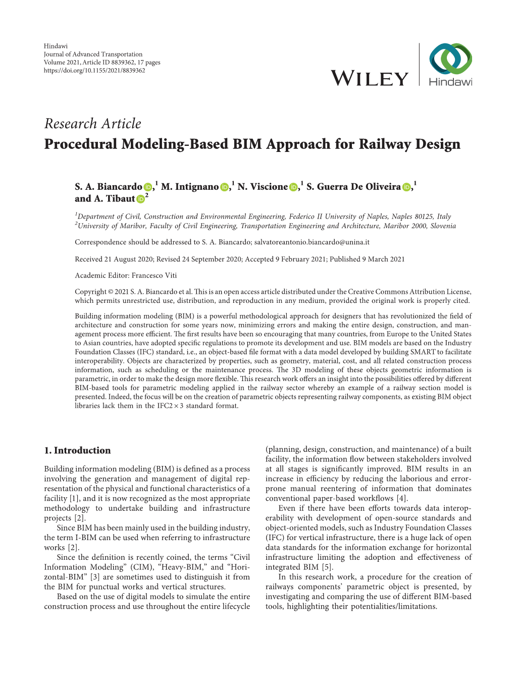 Research Article Procedural Modeling-Based BIM Approach for Railway Design