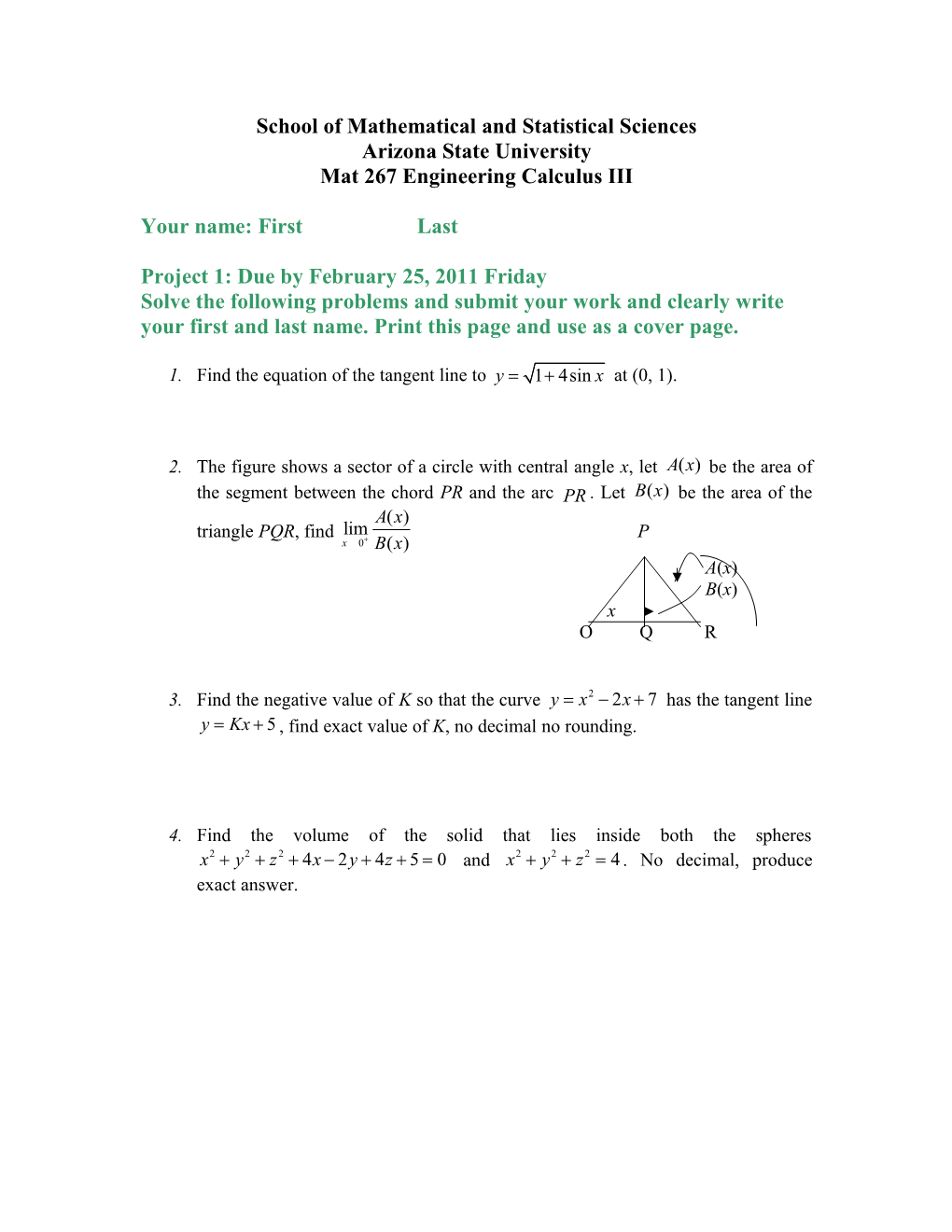 Department of Mathematics and Statistics s1