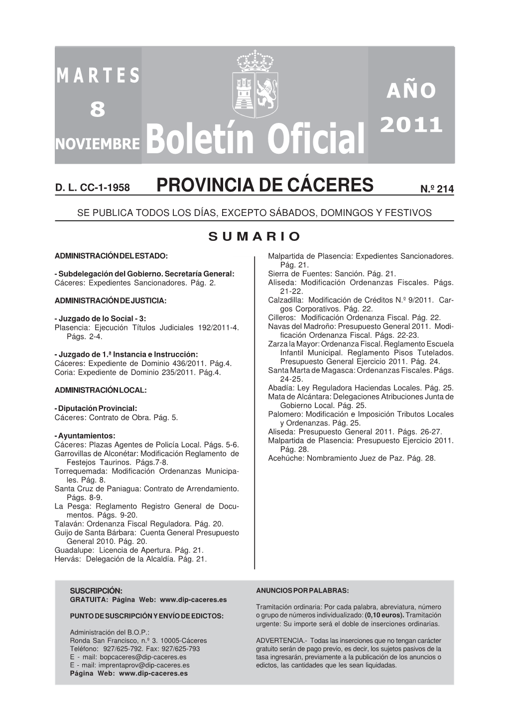 Boletín 2733