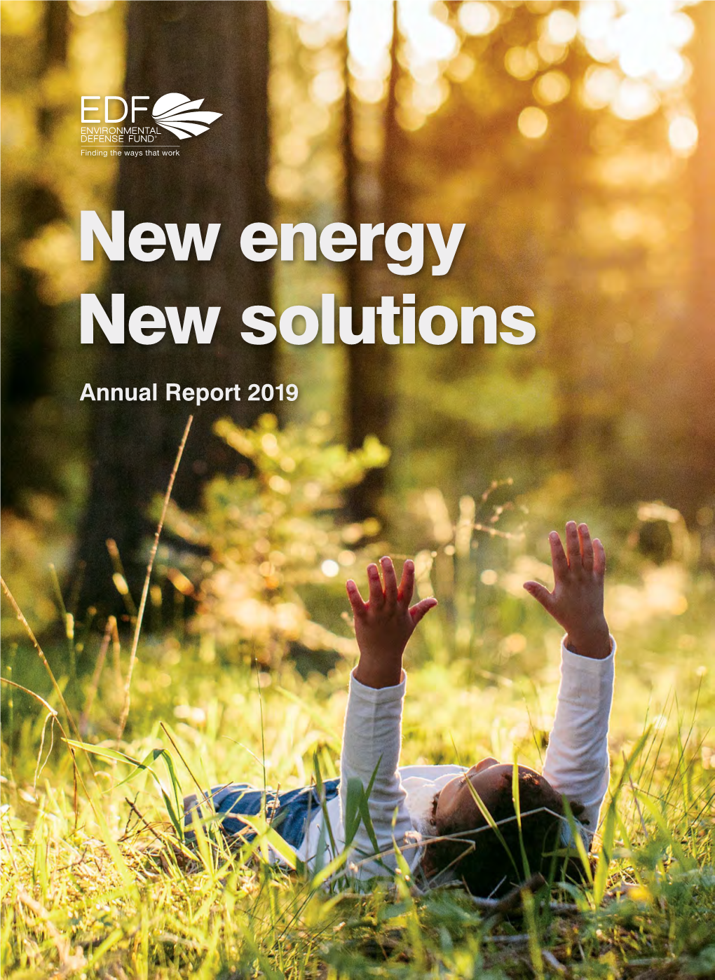 New Energy New Solutions Annual Report 2019 Environmental Defense Fund’S Mission Is to Preserve the Natural Systems on Which All Life Depends