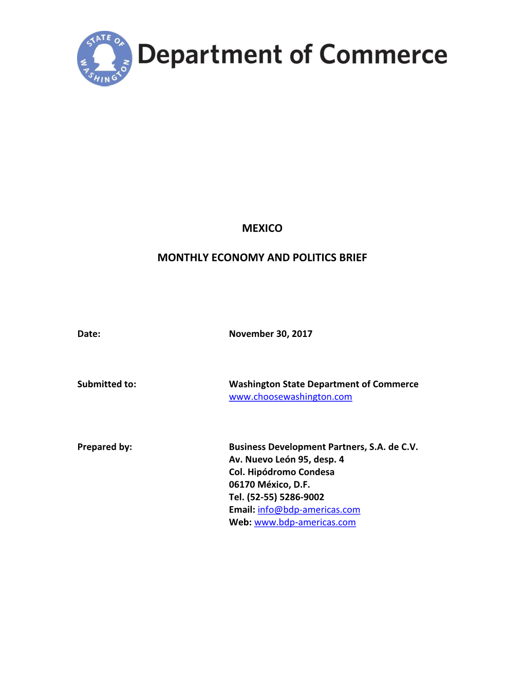 Report on General Trade Inquiry