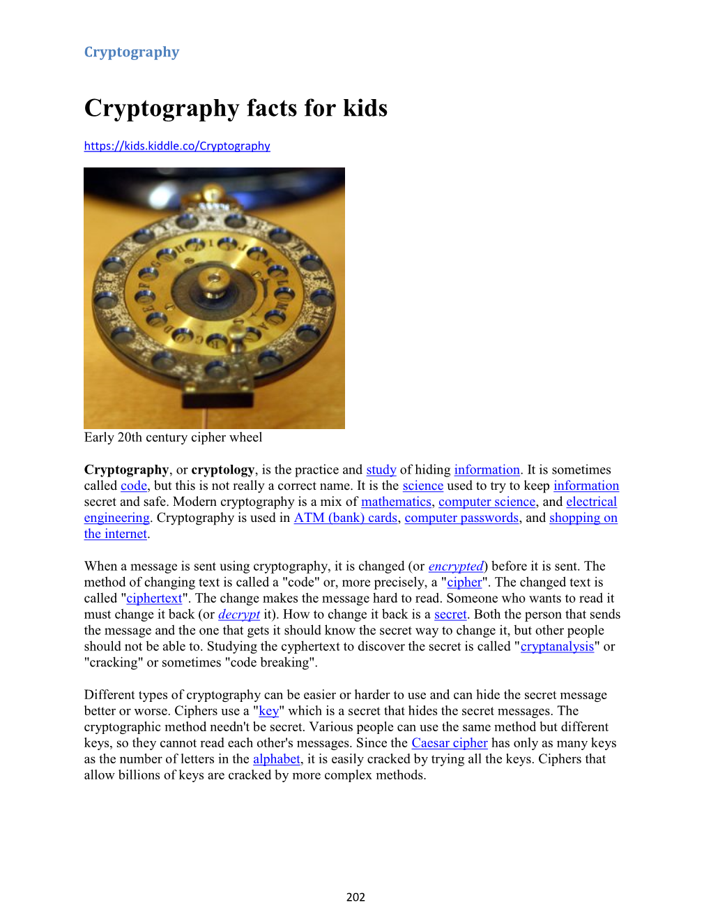 Cryptography