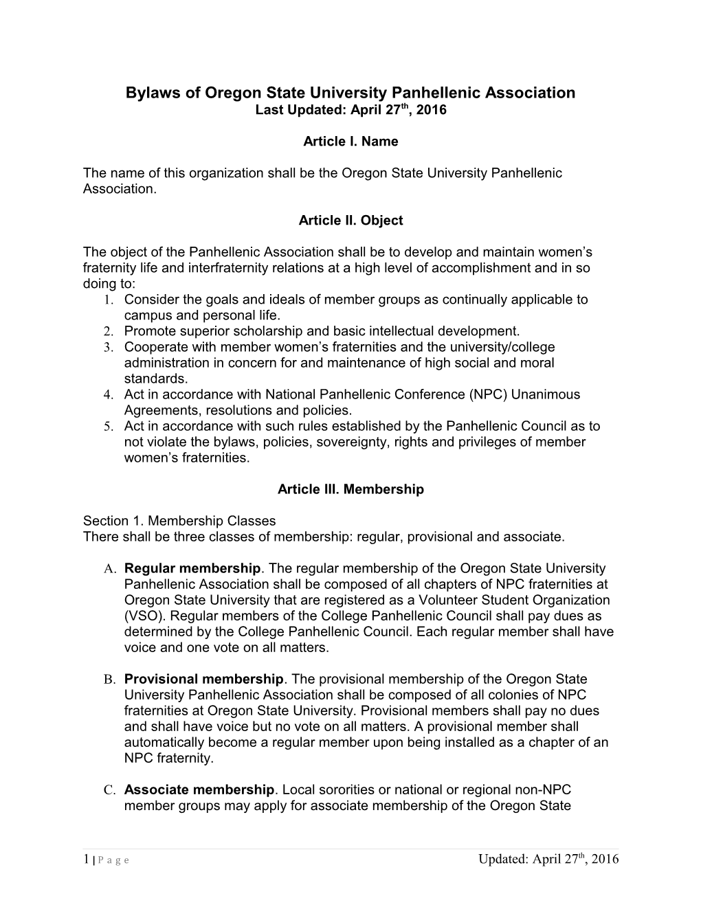 Model Bylaws for College Panhellenics s1