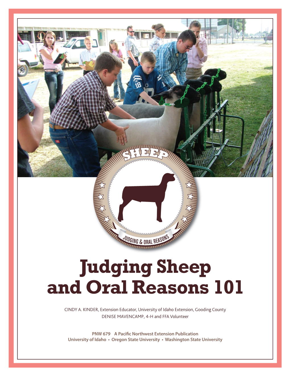 Judging Sheep and Oral Reasons 101 CINDY A