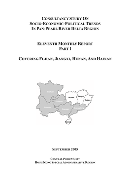 Consultancy Study on Socio-Economic-Political Trends in Pan-Pearl River Delta Region