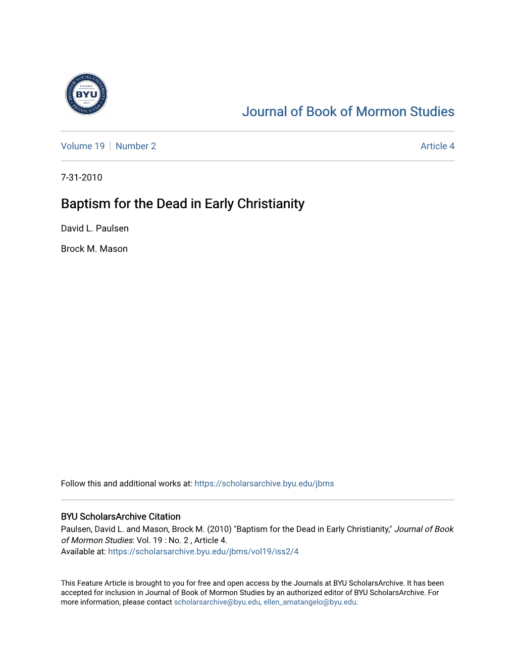 baptism-for-the-dead-in-early-christianity-docslib