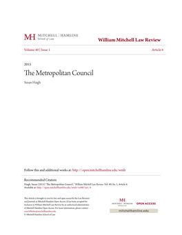 The Metropolitan Council