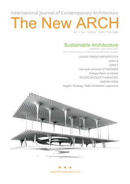 International Journal of Contemporary Architecture the New ARCH Vol