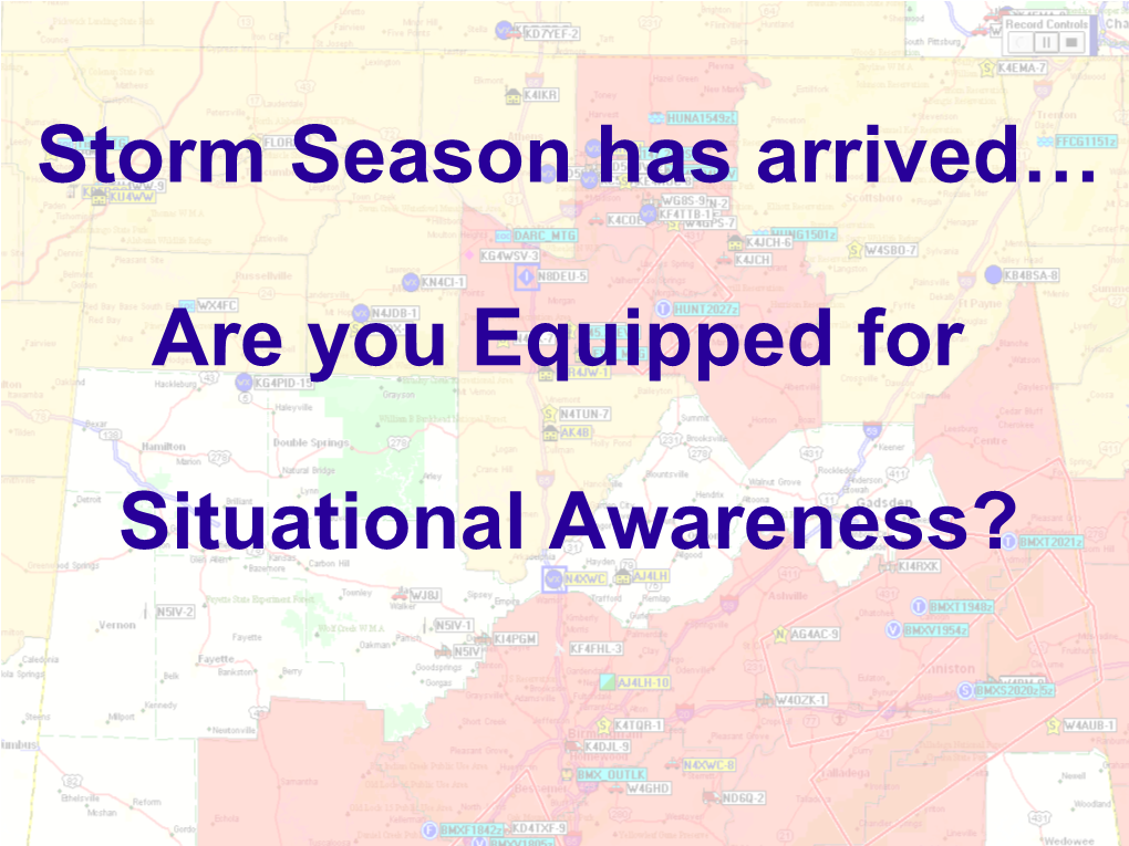 APRS Coordinator Huntspac Chairman AMSAT Area Coordinator N8deu@Amsat.Org N8deu@Arrl.Net N8deu@Qsl.Net APRS - What Is It ? Alabama Packet Radio System