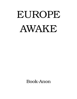 Book-Anon EUROPE AWAKE