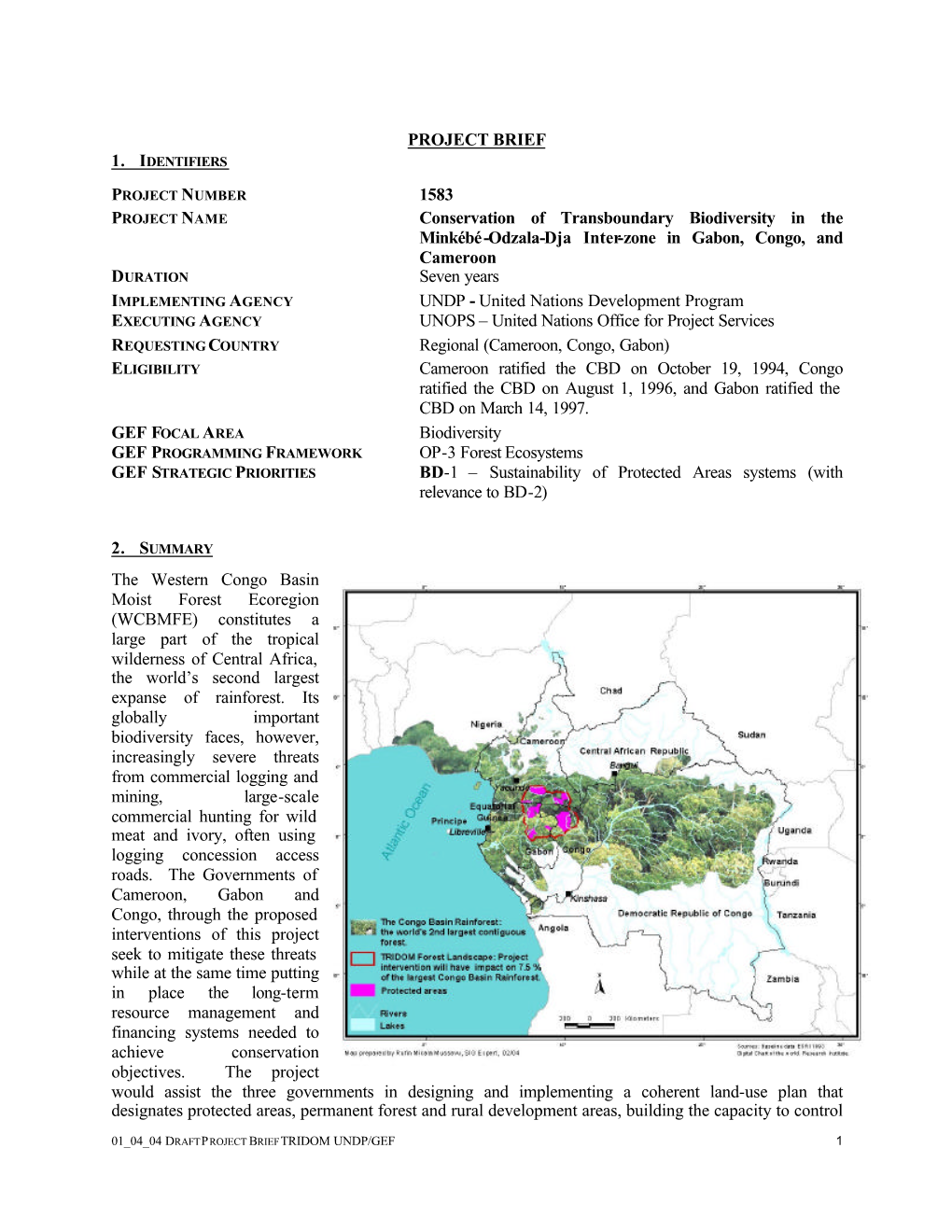 Project Brief TRIDOM V60404