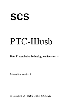 SCS PTC-III Usb Manual