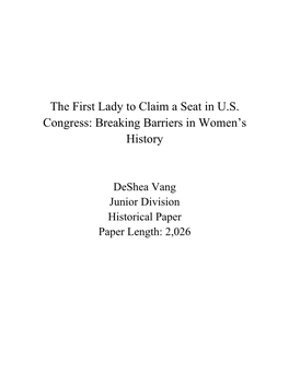 Breaking Barriers in Women's History