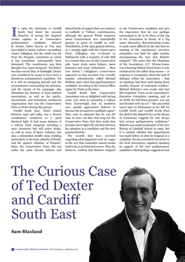 The Curious Case of Ted Dexter and Cardiff South East