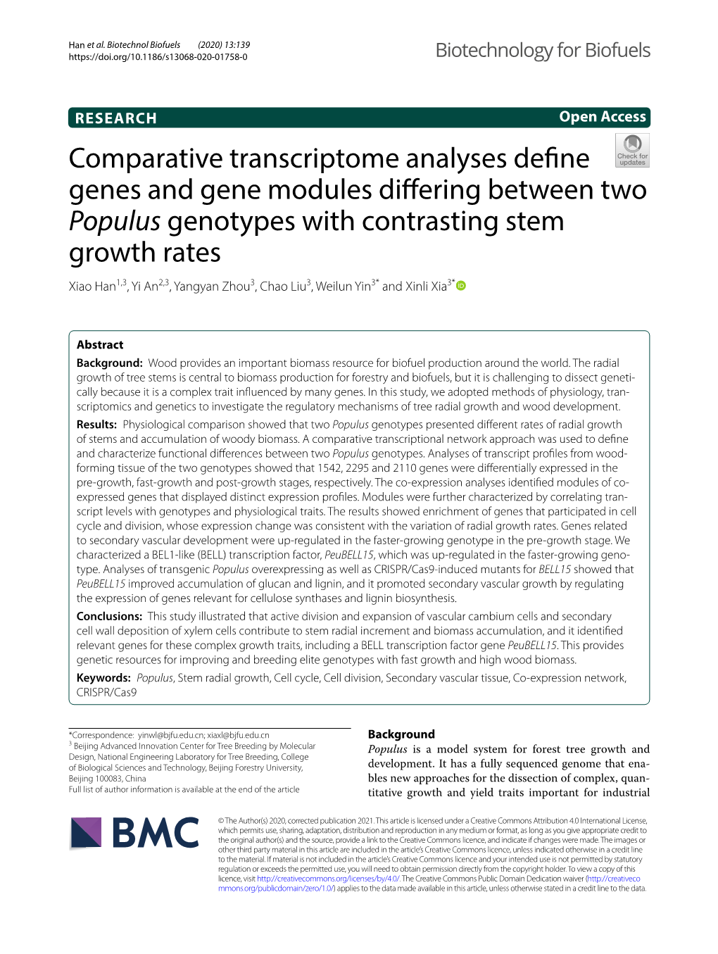 Comparative Transcriptome Analyses Define Genes and Gene Modules