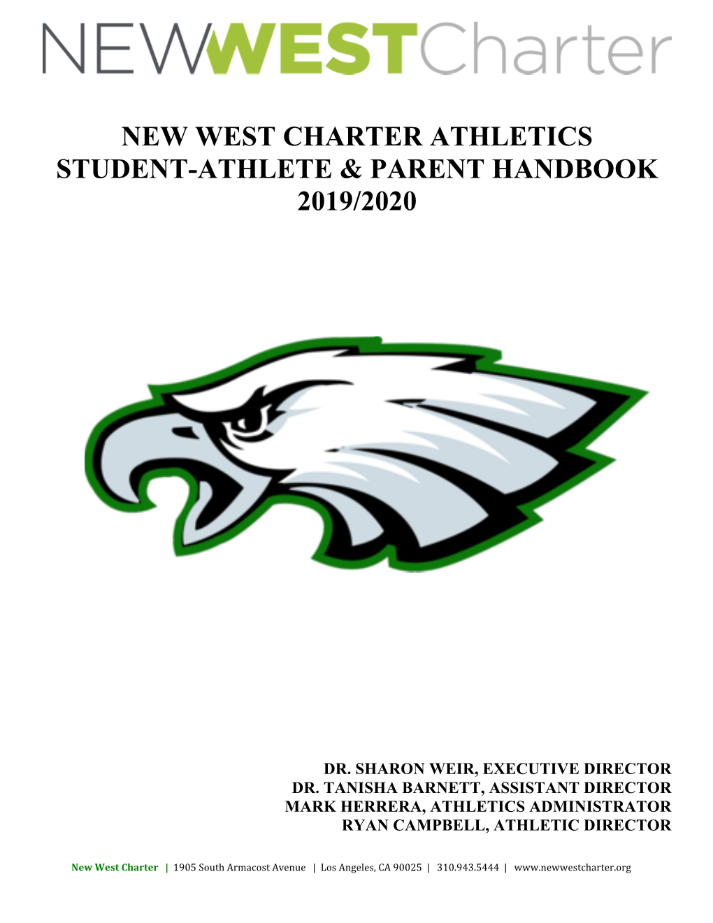 New West Charter Athletics Student-Athlete & Parent Handbook 2019/2020