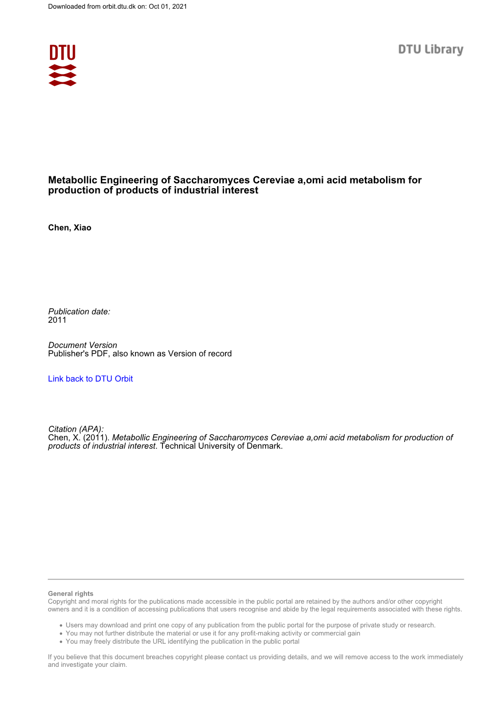 Saccharomyces Cerevisiae Amino Acid Metabolism for Production of Chemicals of Industrial Interest