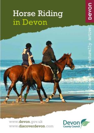 Horse Riding in Devon Active Lly Natura Be to Place The