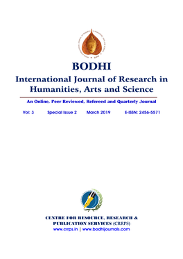 BODHI International Journal of Research in Humanities, Arts and Science