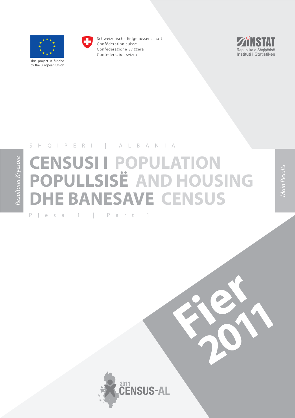 FIER POPULATION and HOUSING CENSUS 2011 CENSUSI I POPULLSISË DHE BANESAVE 2011 Population and HOUSING CENSUS 2011