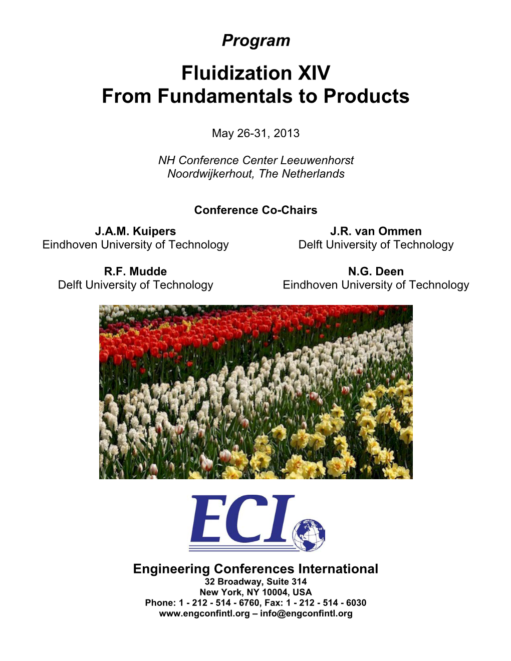 Fluidization XIV from Fundamentals to Products