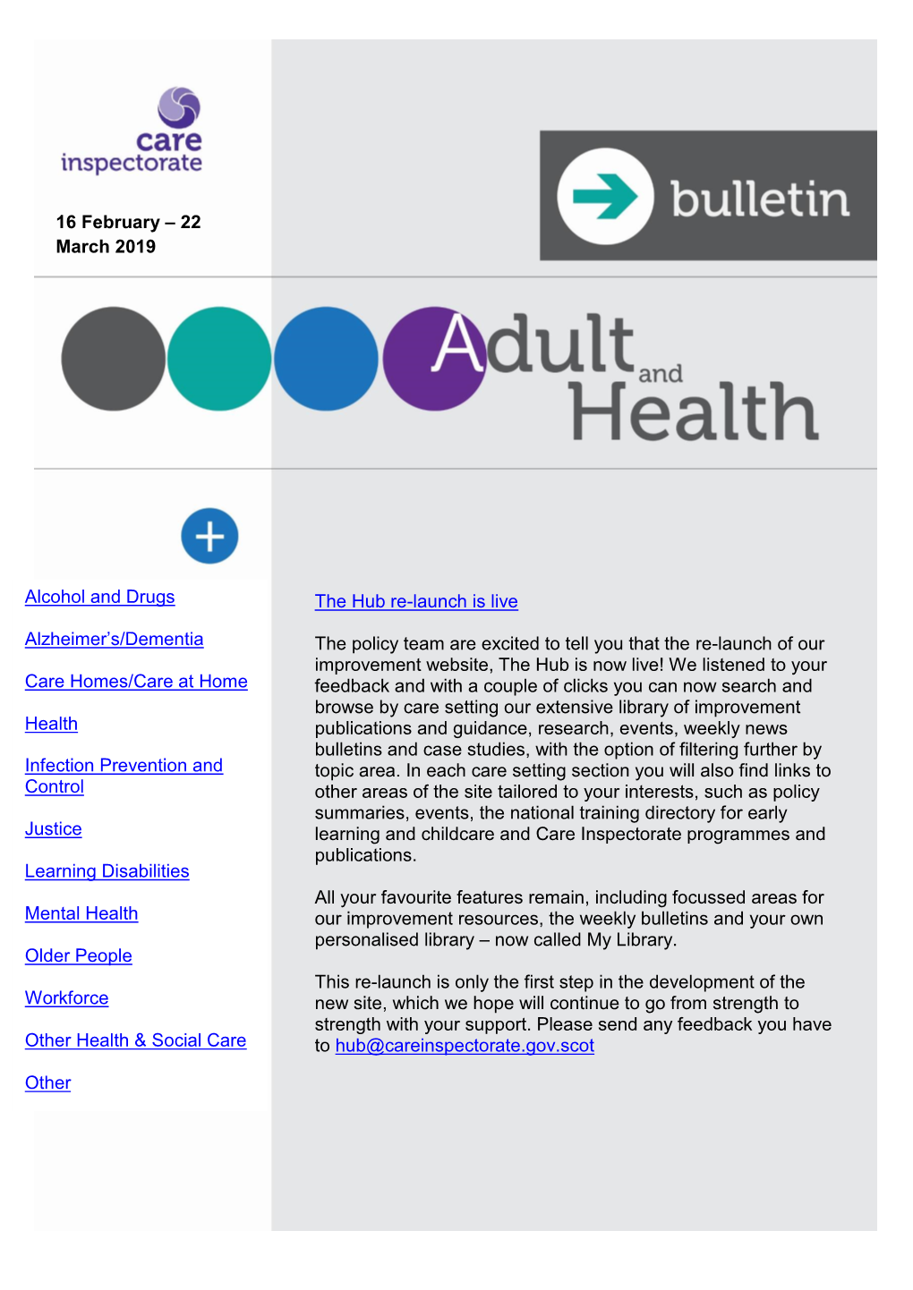 Alcohol and Drugs Alzheimer's/Dementia Care Homes