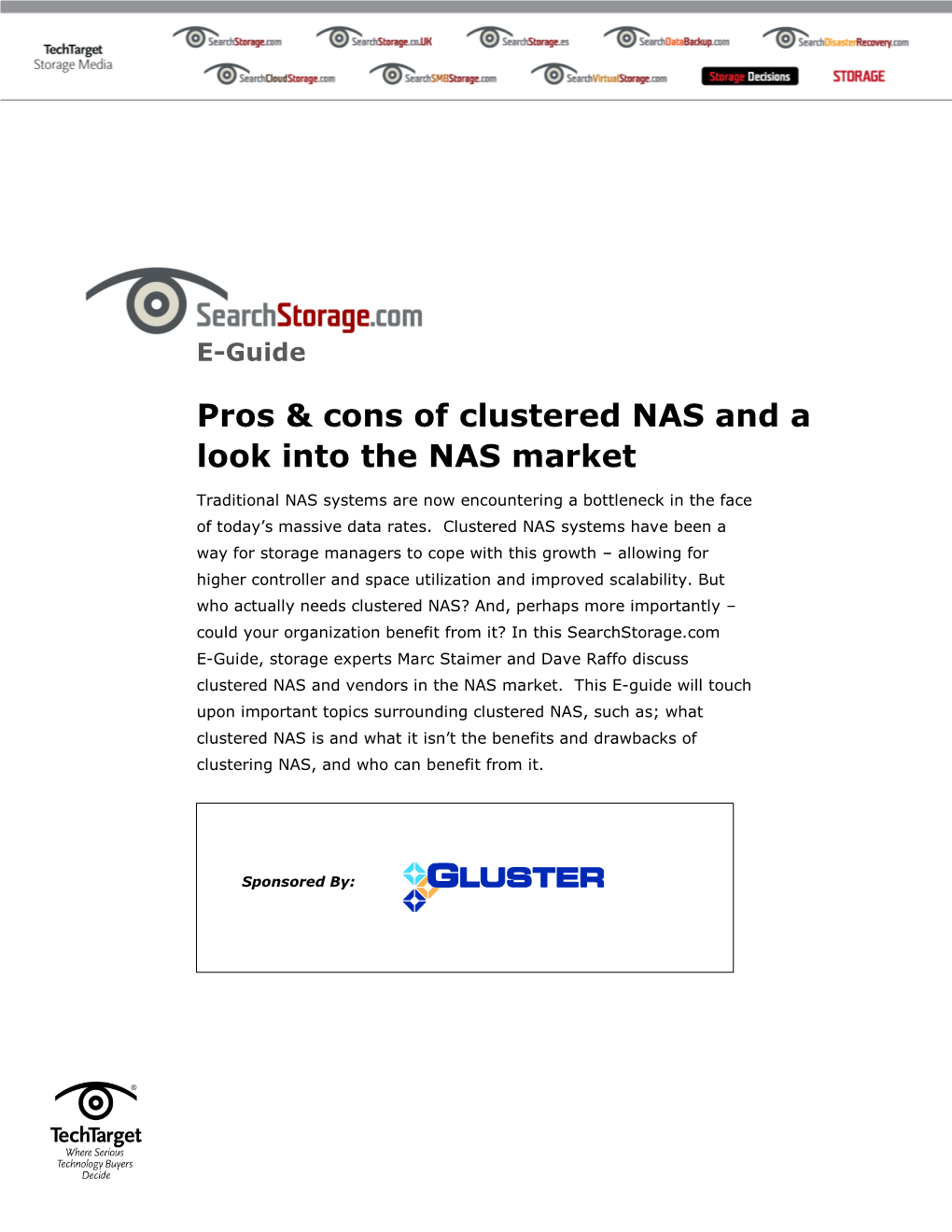 Pros & Cons of Clustered NAS and a Look Into the NAS Market