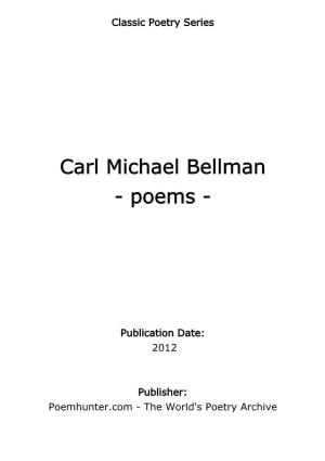 Carl Michael Bellman - Poems