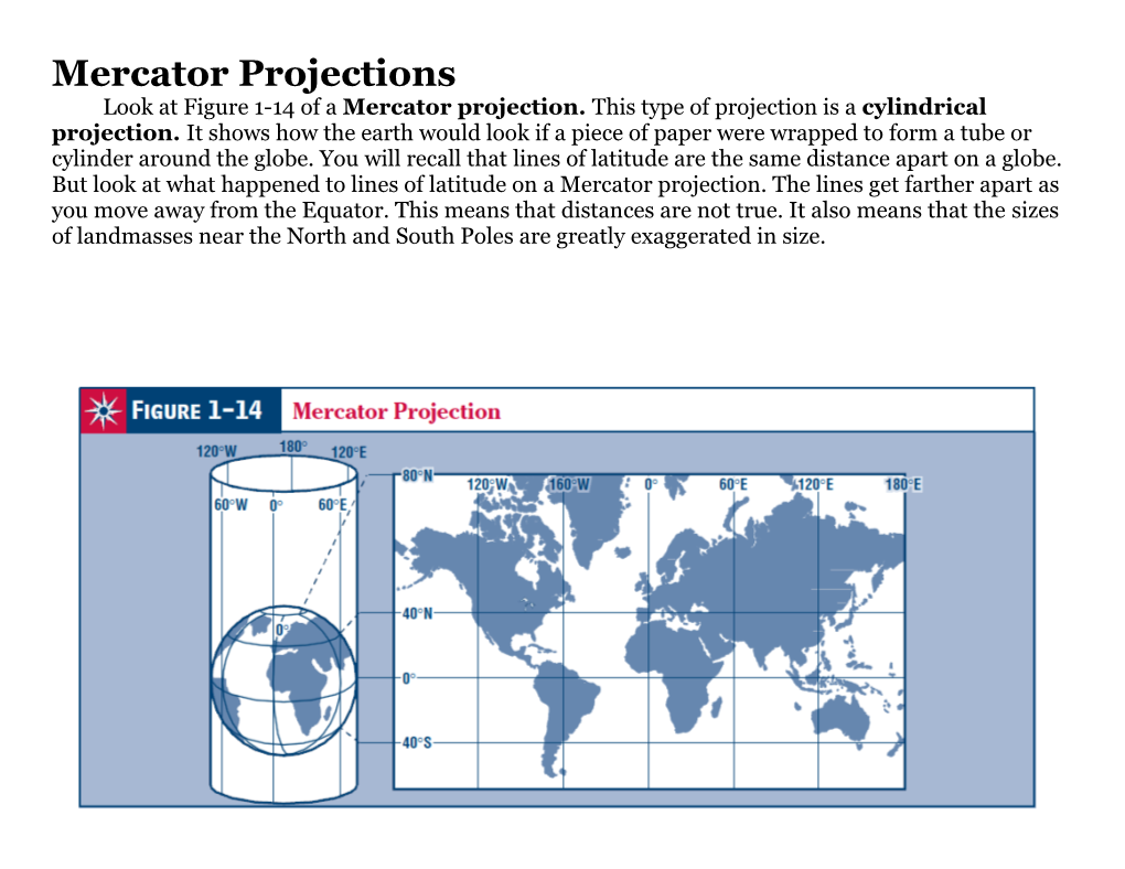 Mercator Projections Look At Figure 1 14 Of A Mercator Projection DocsLib   Mercator Projections Look At Figure 1 14 Of A Mercator Projection 