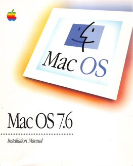Mac OS 7.6 Installation Manual 1997.Pdf