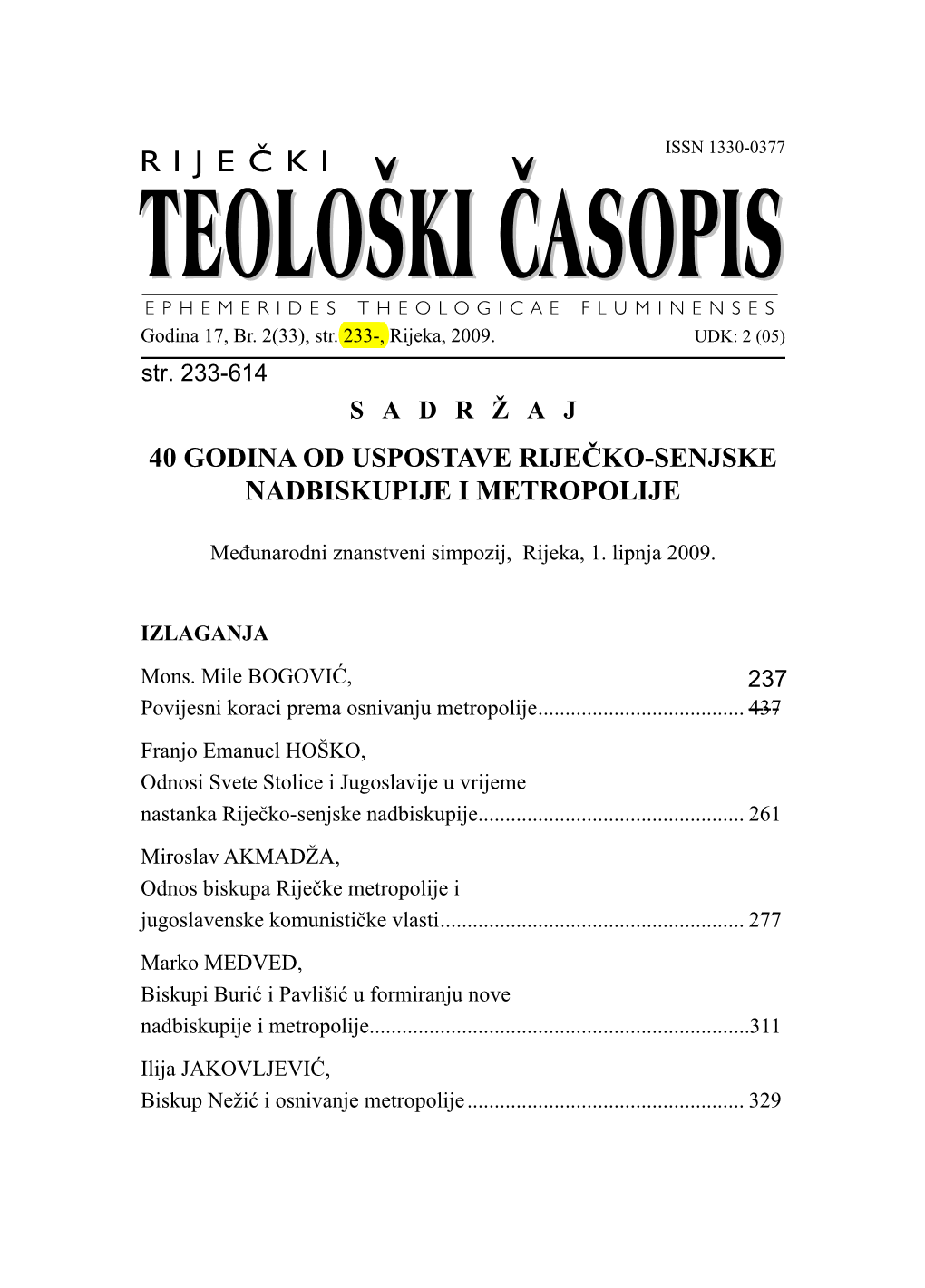 Riječki Teološki Časopis – 34