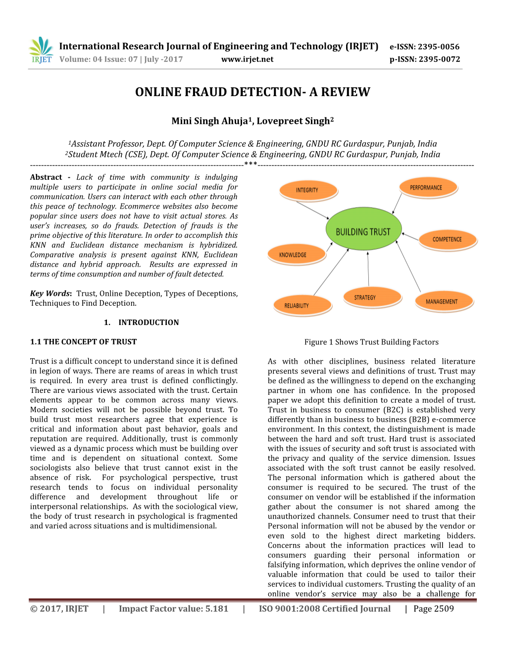 Online Fraud Detection- a Review