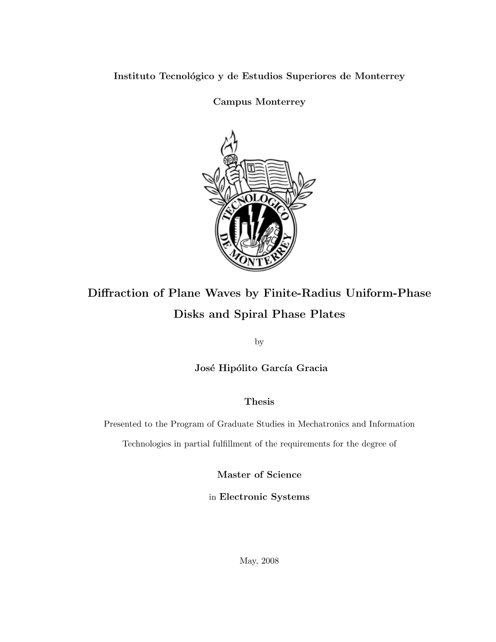 Diffraction of Plane Waves by Finite-Radius Uniform-Phase Disks