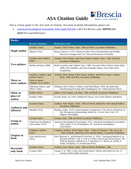 ASA Citation Guide