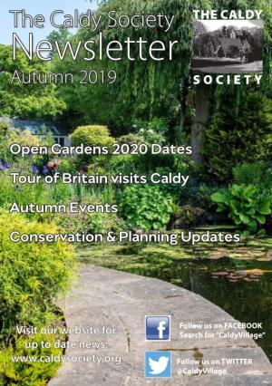 The Caldy Society the CALDY Newsletter Autumn 2019 SOCIETY
