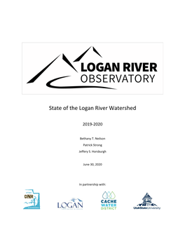 State of the Logan River Watershed