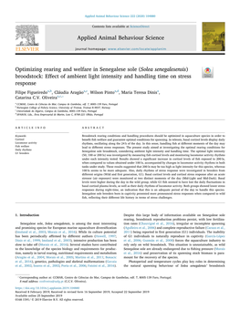 Broodstock Effect of Ambient Light Intensity and Handl