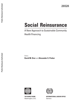 A Model of Microinsurance and Reinsurance 153 Stéphane Bonnevay, David M