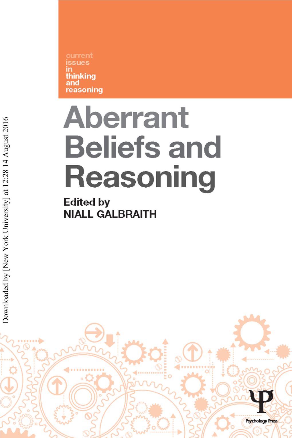 Aberrant Beliefs and Reasoning