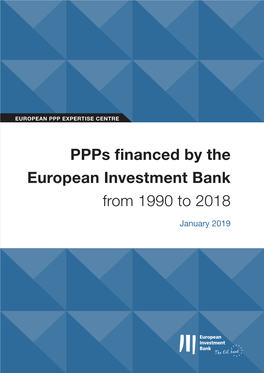 Ppps Financed by the European Investment Bank from 1990 to 2018