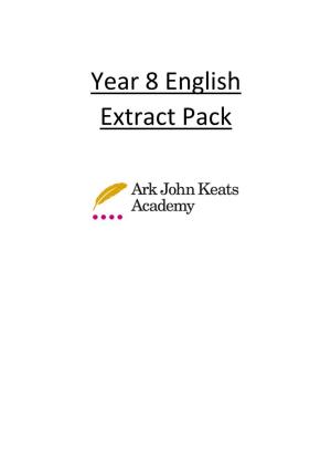 Year 8 English Extract Pack