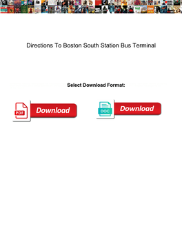 Directions to Boston South Station Bus Terminal