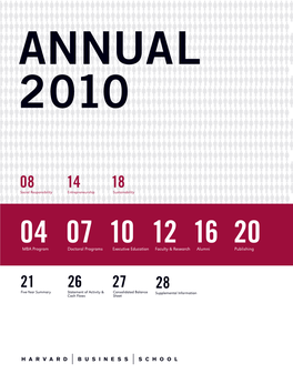 HBS Annual Report 2010