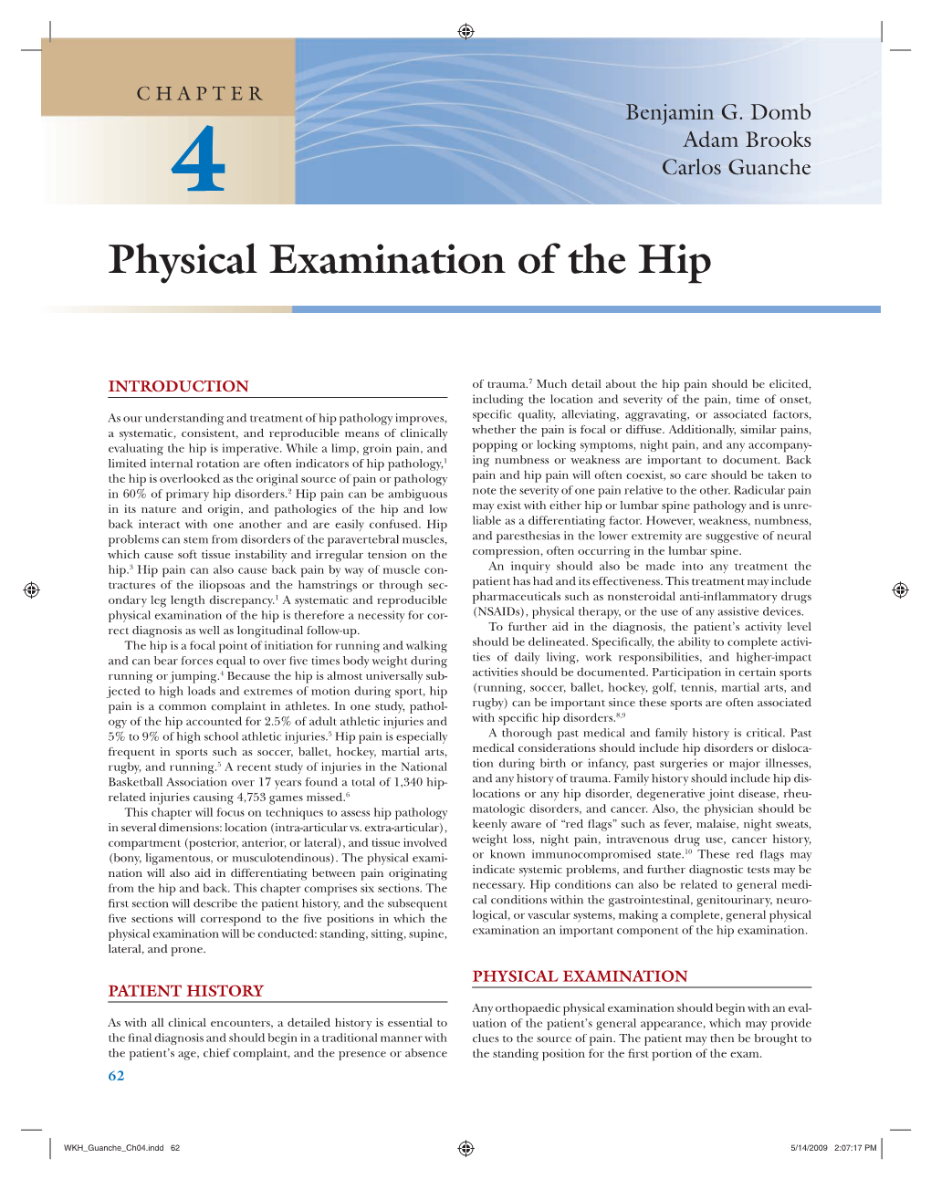 Hip Physical Examination