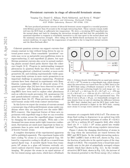 Arxiv:2104.02218V1 [Cond-Mat.Quant-Gas] 6 Apr 2021