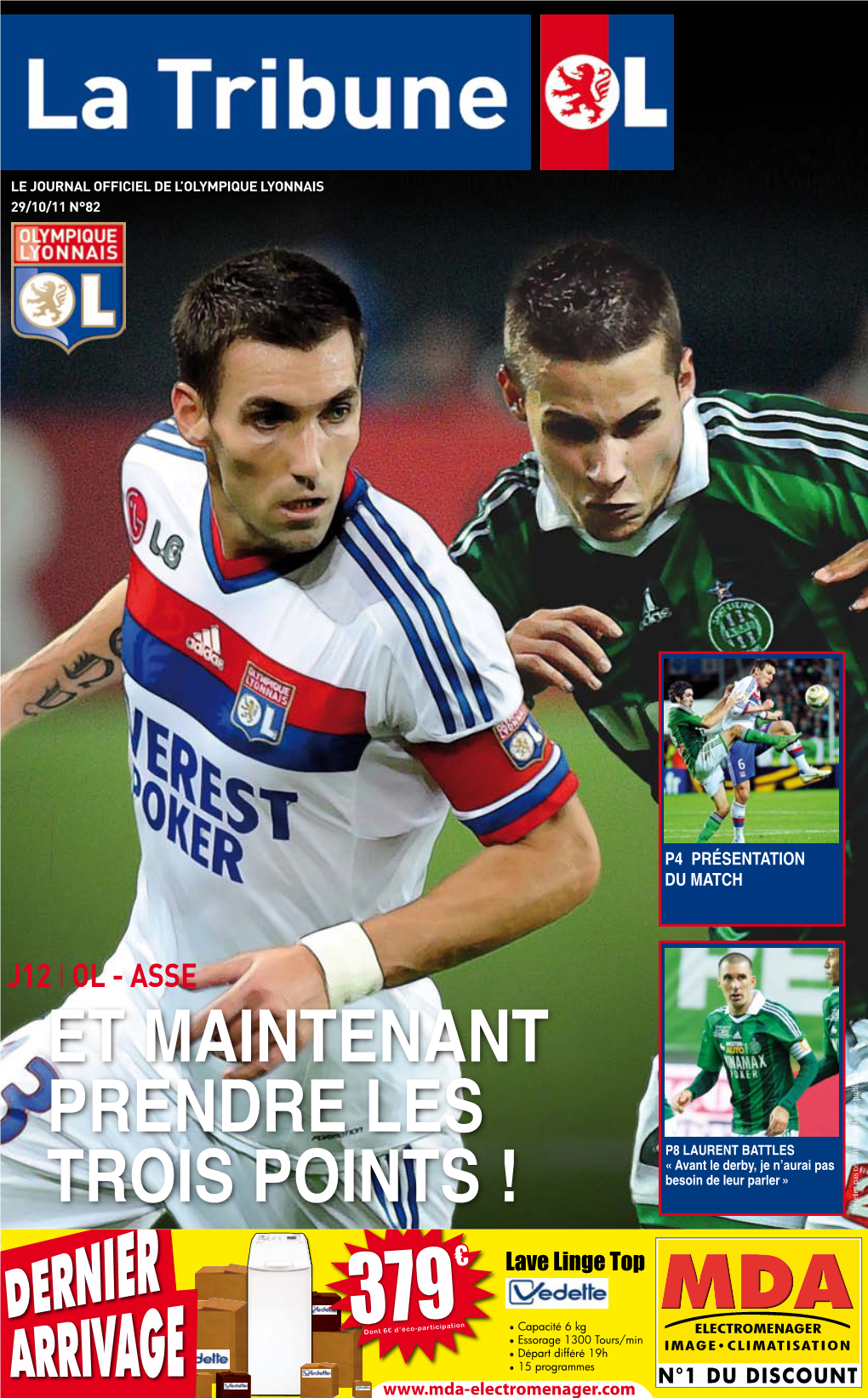 Olympique Lyonnais 29/10/11 N°82