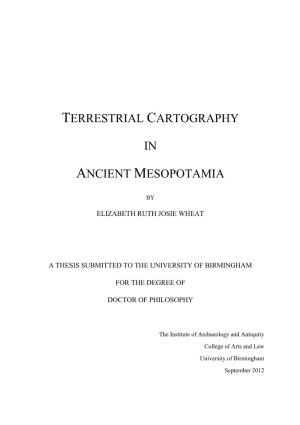Terrestrial Cartography in Ancient Mesopotamia