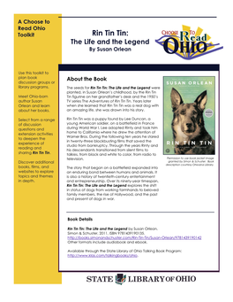 Rin Tin Tin: the Life and the Legend by Susan Orlean