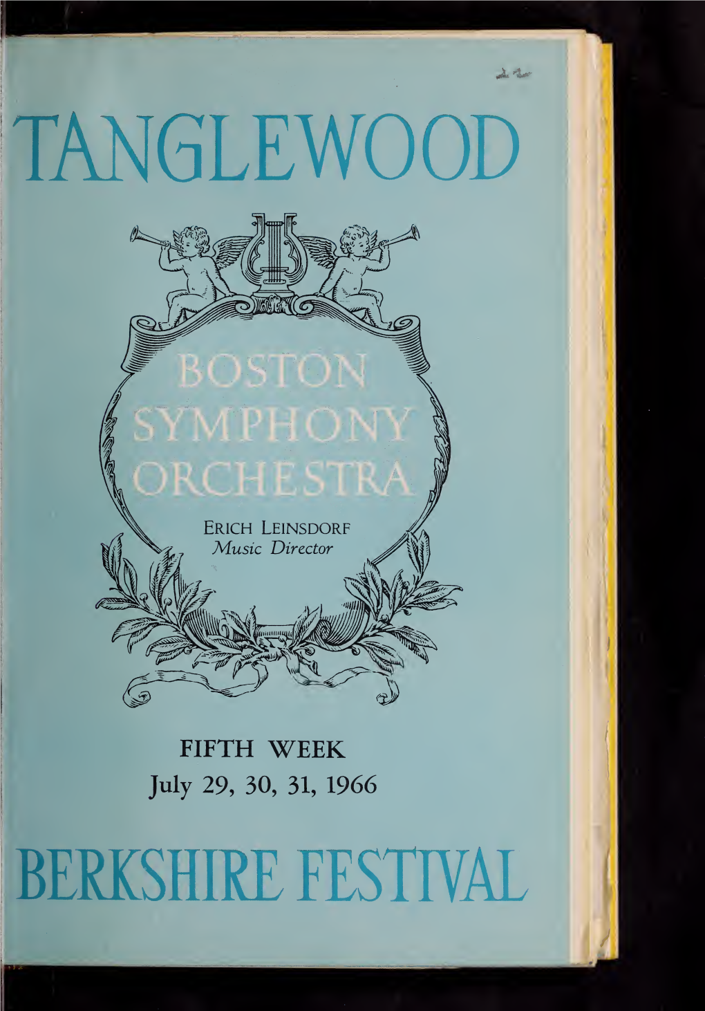 Boston Symphony Orchestra Concert Programs, Summer, 1965-1966