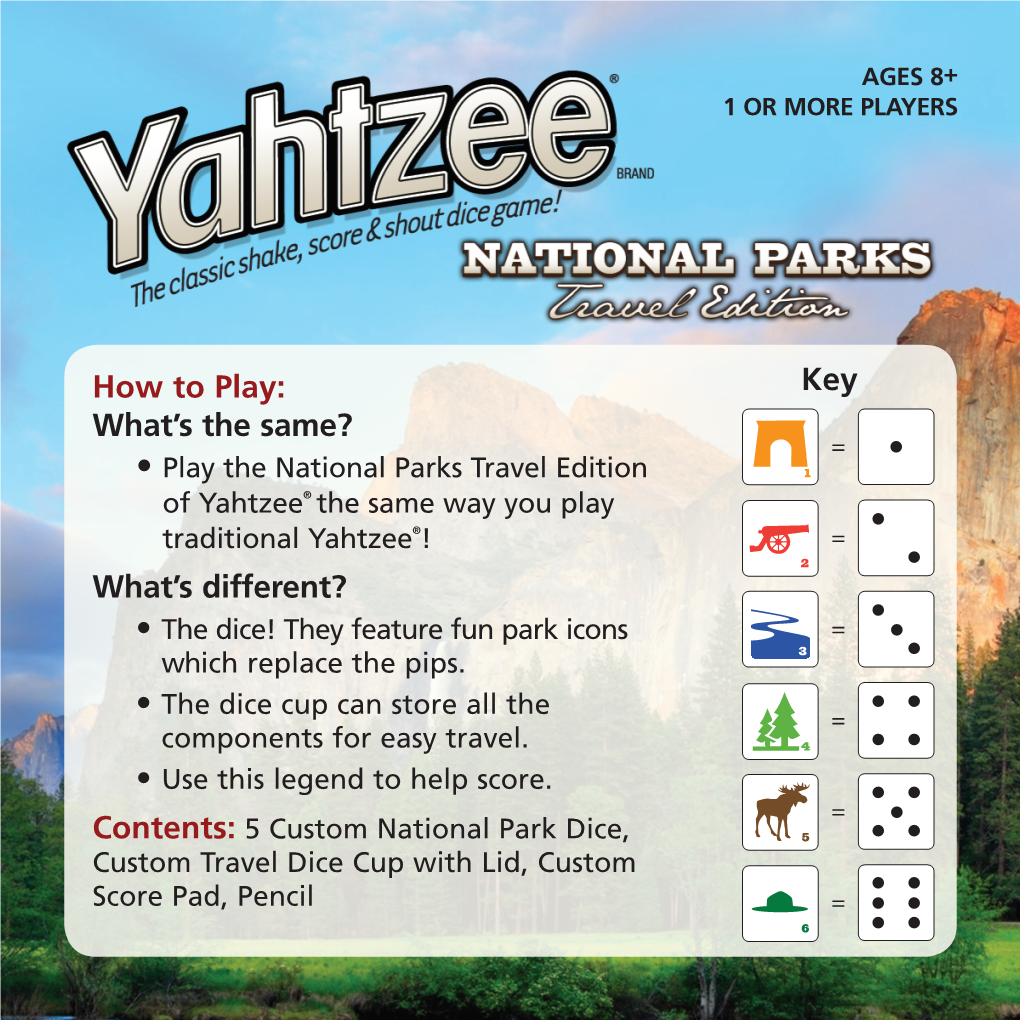 National-Parks-Yahtzee-Rules.Pdf